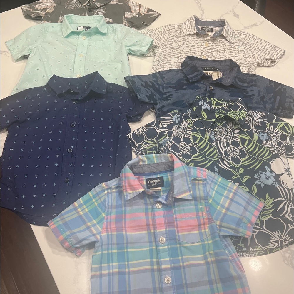 OshKosh B'gosh Kids Plaid Shirt - Blue and Green
#62